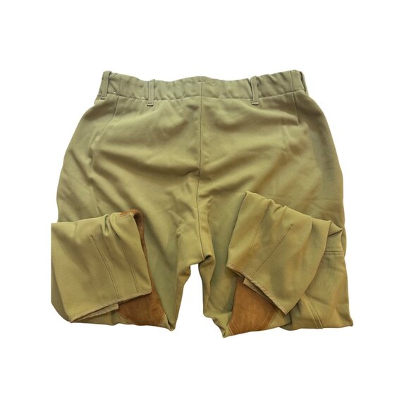 Tailored Sportsman Woman Tan Equestrian Riding Breeches Sz 32 Suede Knee Patches - Picture 8 of 12